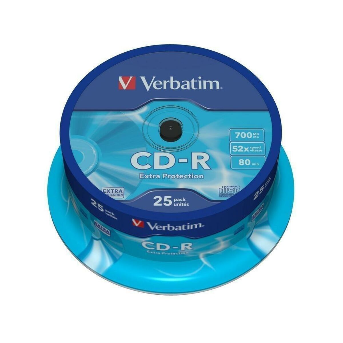 CD-R Verbatim Extra Protection 700 MB 52x 25 Pieces (8 Units)