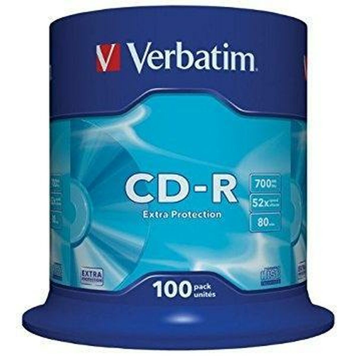 CD-R Verbatim Extra Protection 700 MB 52x 100 Pieces (4 Units)