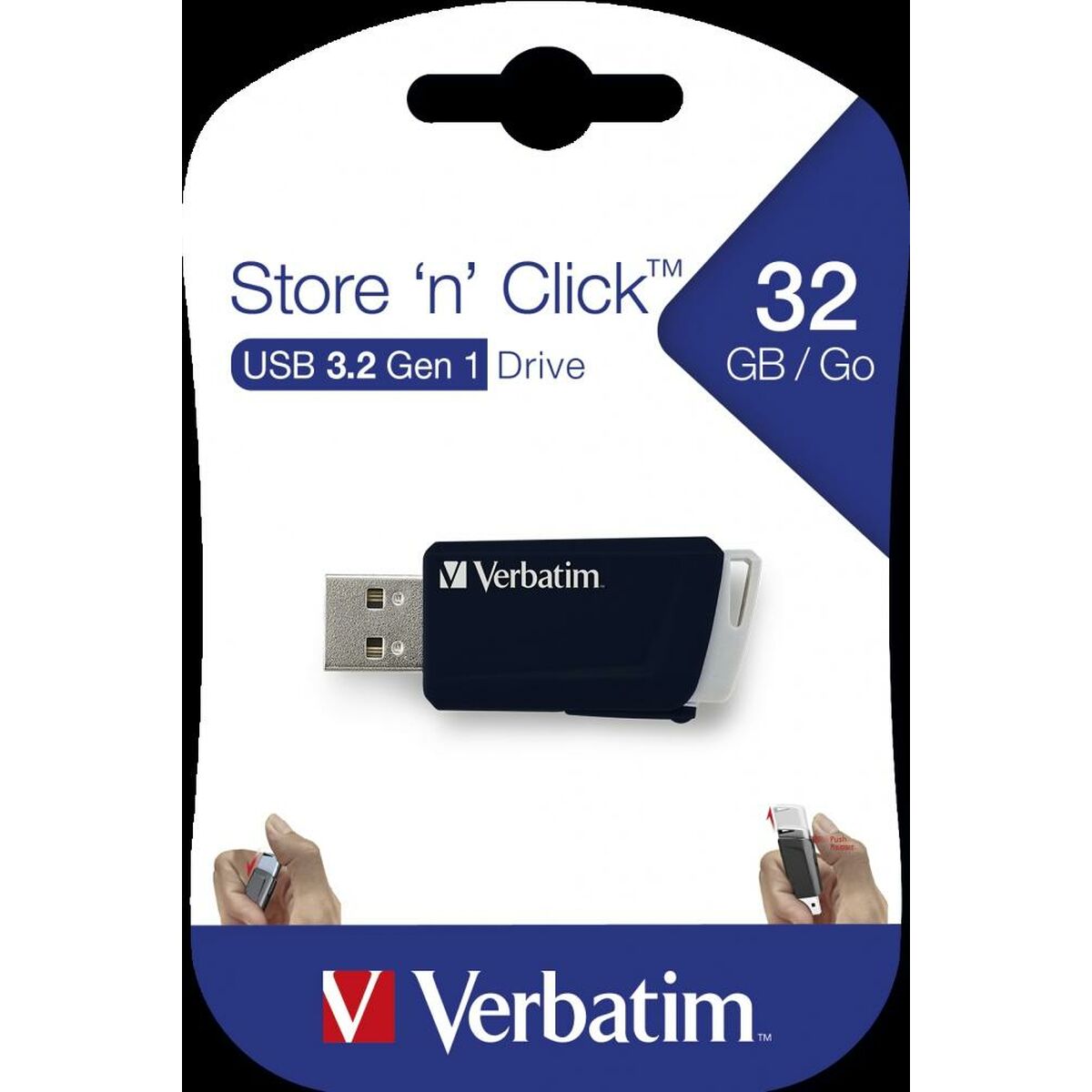 USB stick Verbatim STORE´N´CLICK Black 32 GB (10 Units)