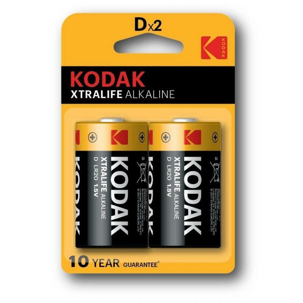 Alkaline Batteries Kodak 1,5 V LR20 (10 Units)