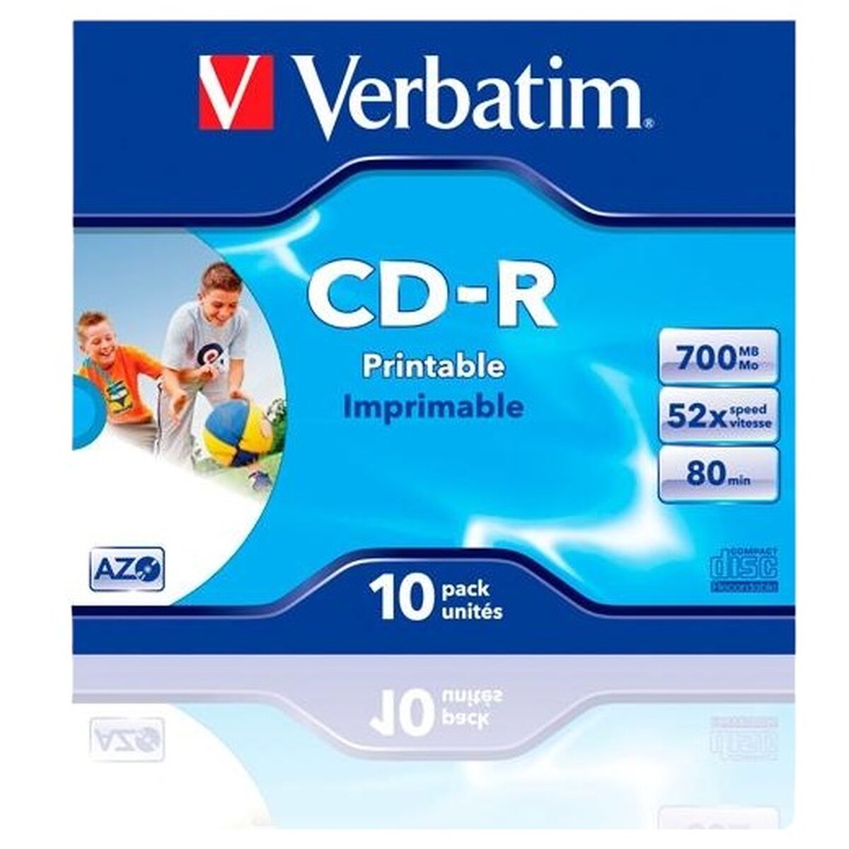 CD-R Verbatim CD-R AZO 700 MB 52x 10 Pieces (10 Units)
