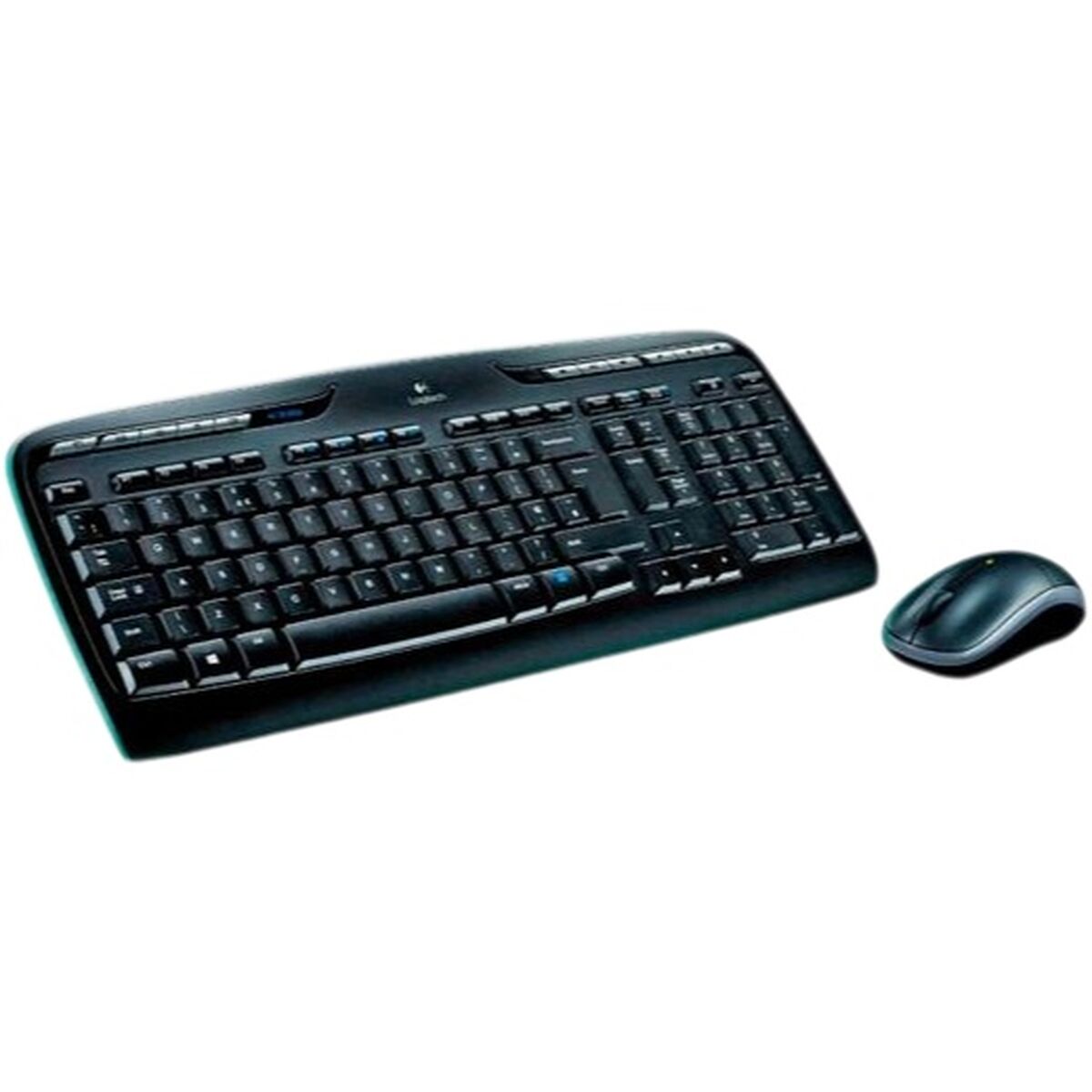 Keyboard and Mouse Logitech MK330 Black Spanish Qwerty (4 Units)