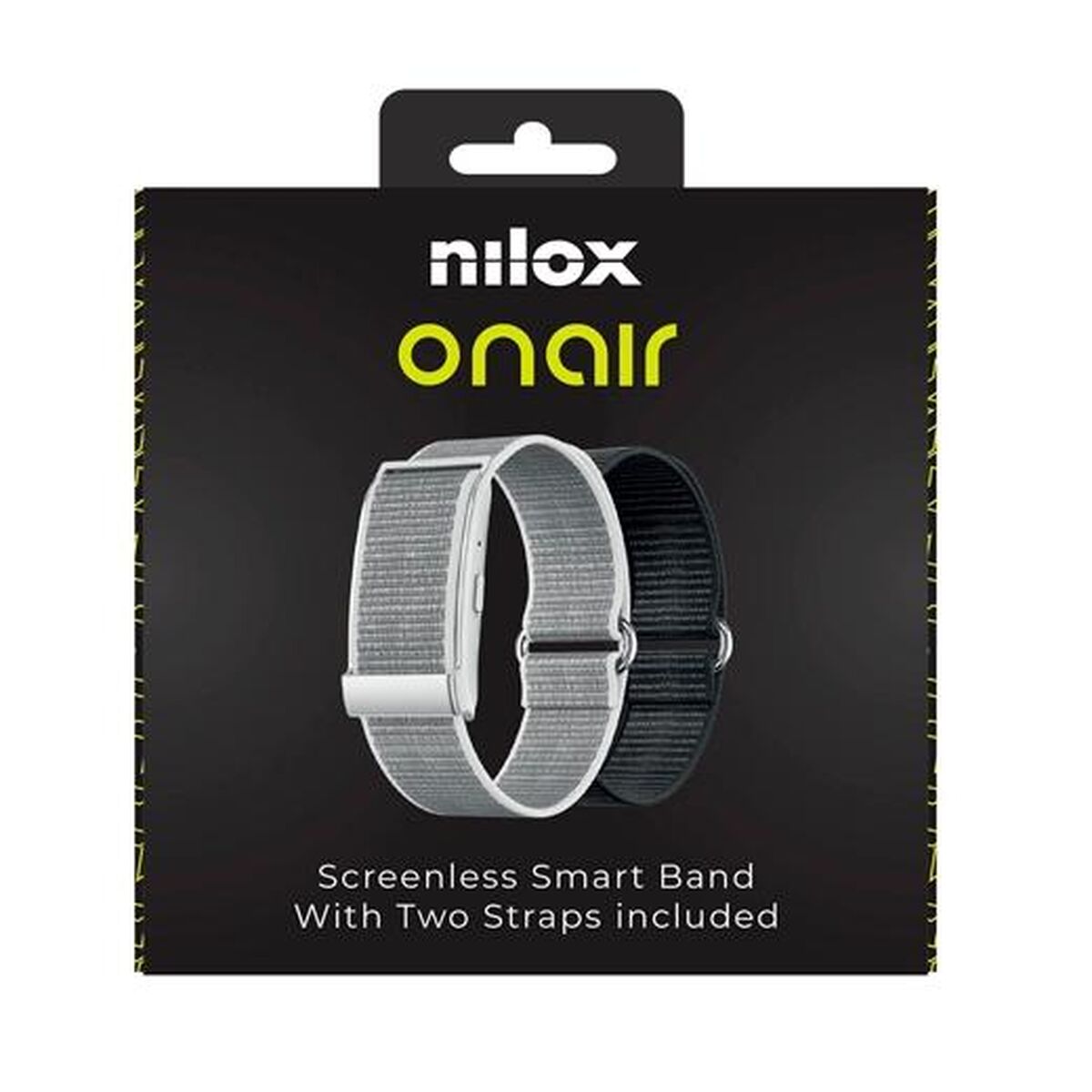 Activity Bangle Nilox ONAIR Black Silver (5 Units)
