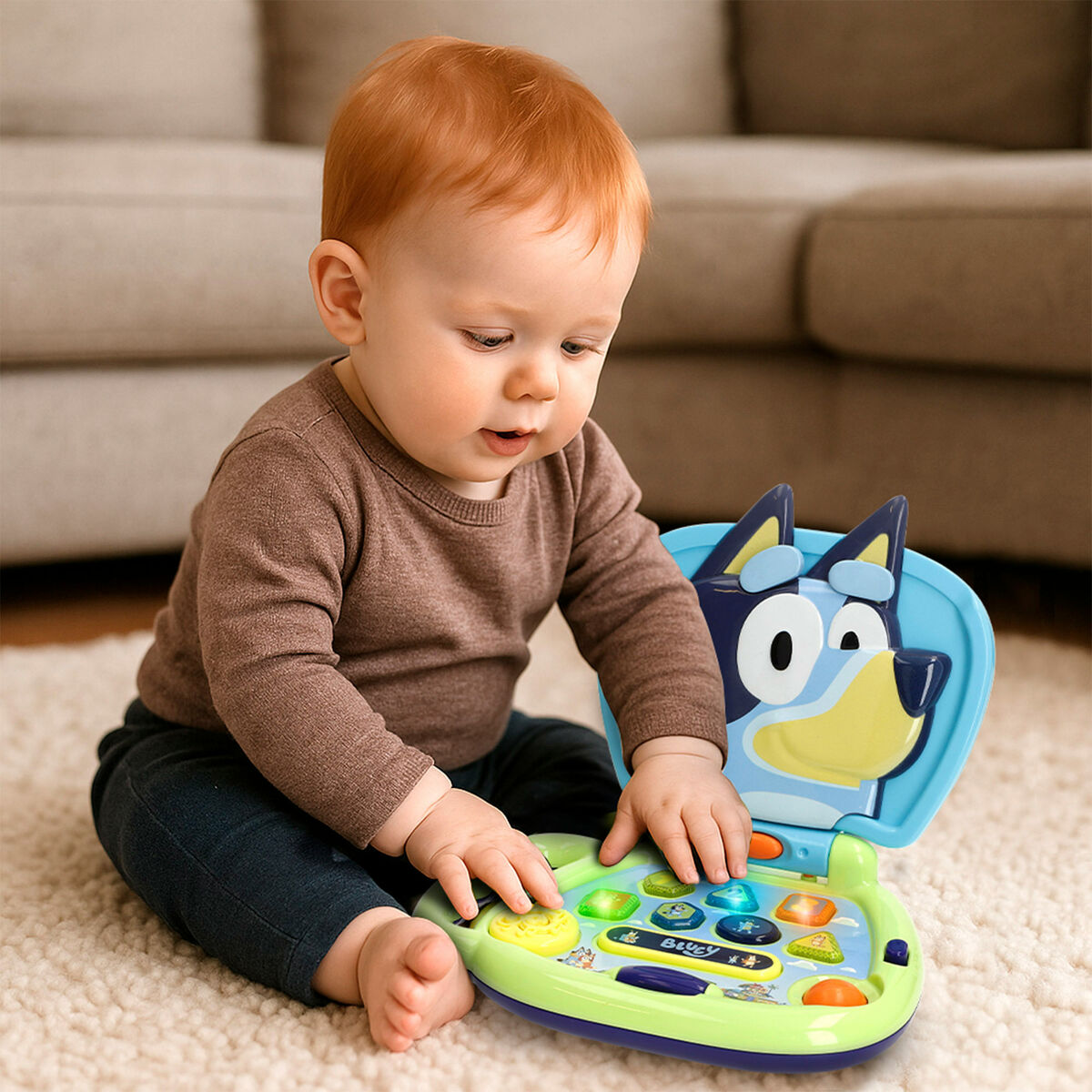 Toy computer Bluey English 20 x 17 x 14 cm (4 Units)