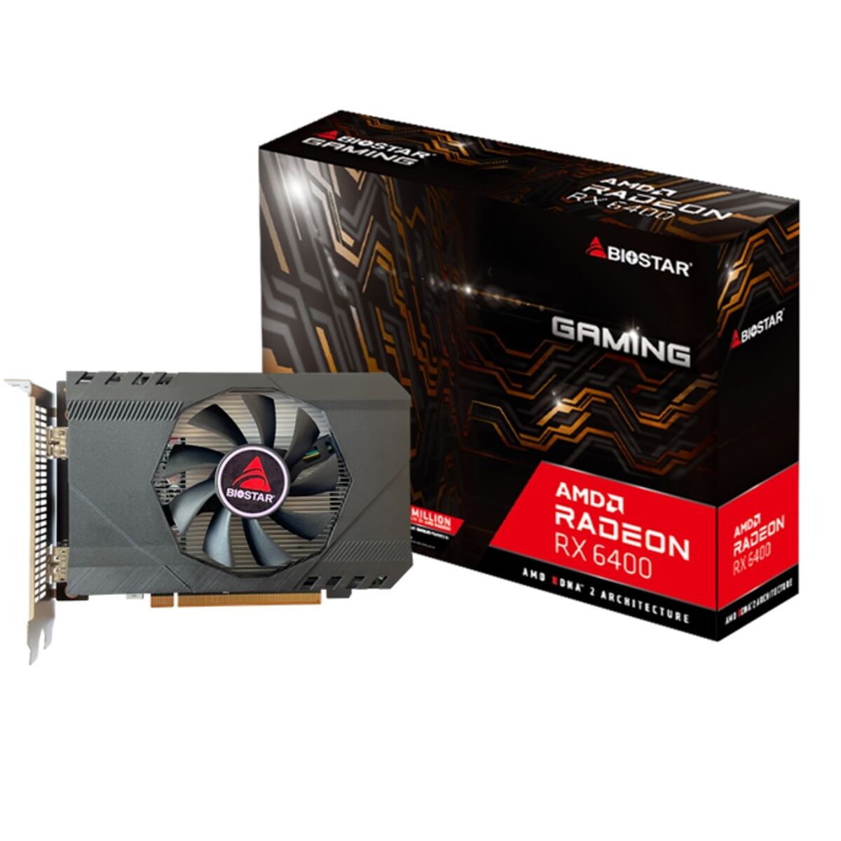 Graphics card Biostar VA6406RA46 4 GB GDDR6 AMD Radeon RX 6400