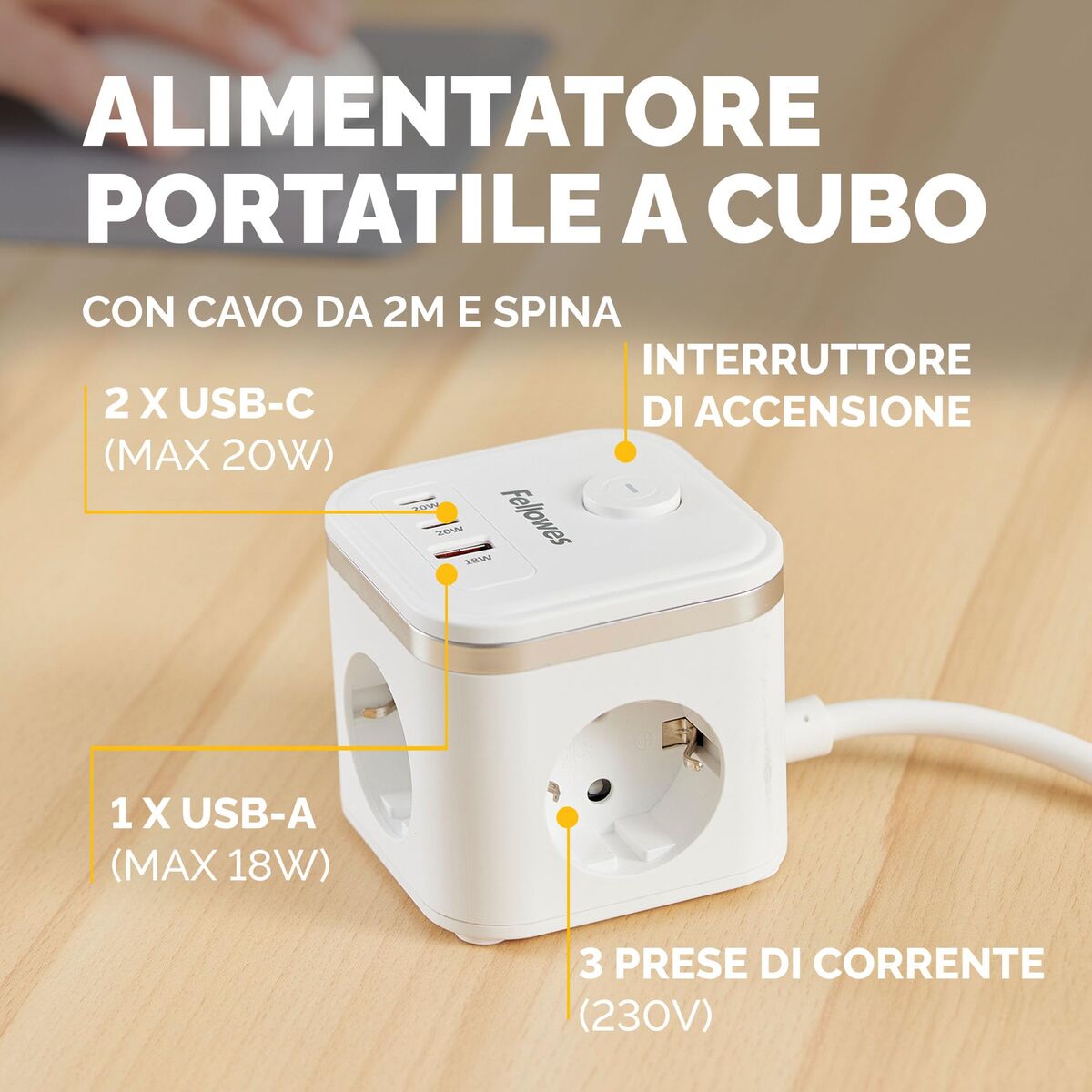 Circuit board Fellowes 100137167 Black (2 m)