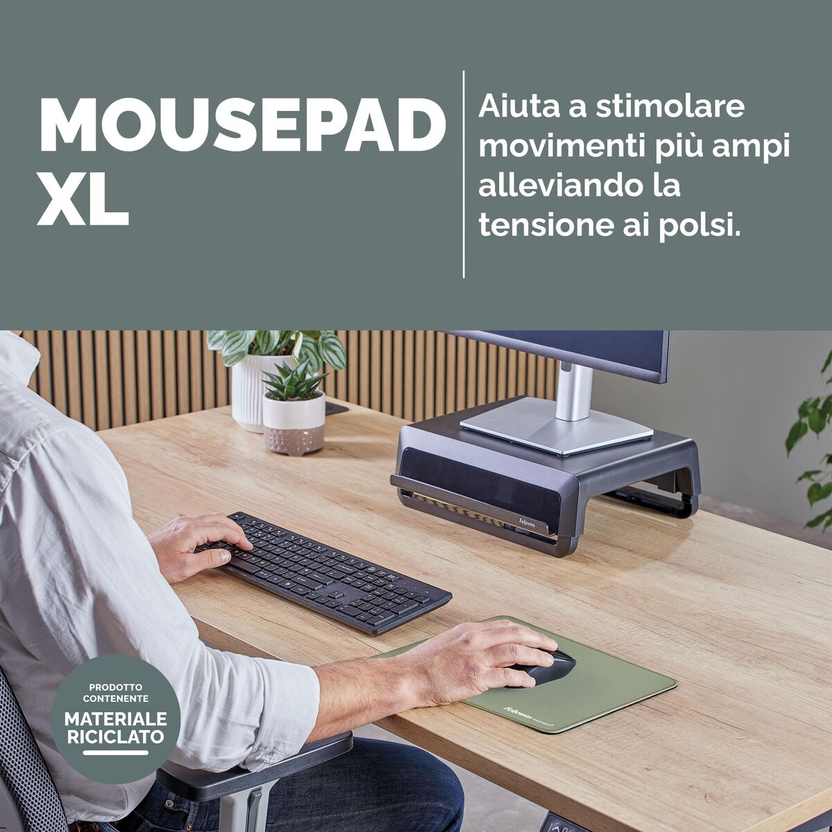 Mouse Mat Fellowes 100139318 Green