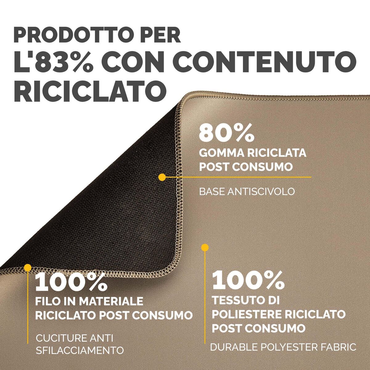 Mouse Mat Fellowes 100139319 Beige