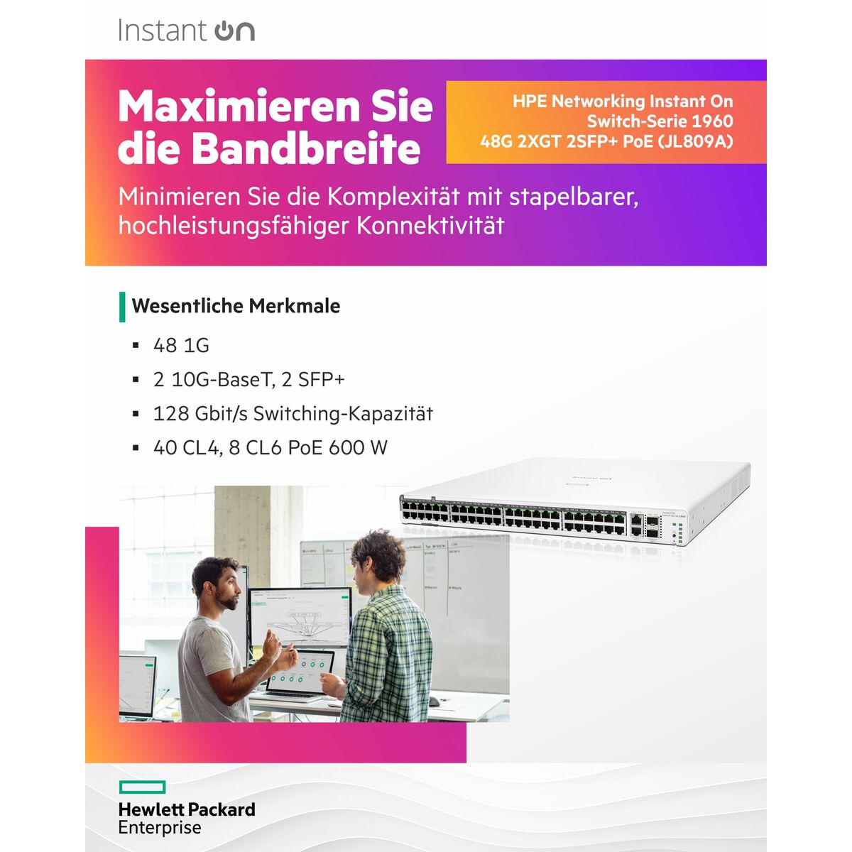 Switch Aruba JL809A 176 Gbit/s