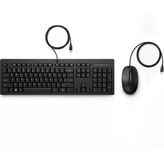 Keyboard and Mouse HP 225 Black Spanish Qwerty