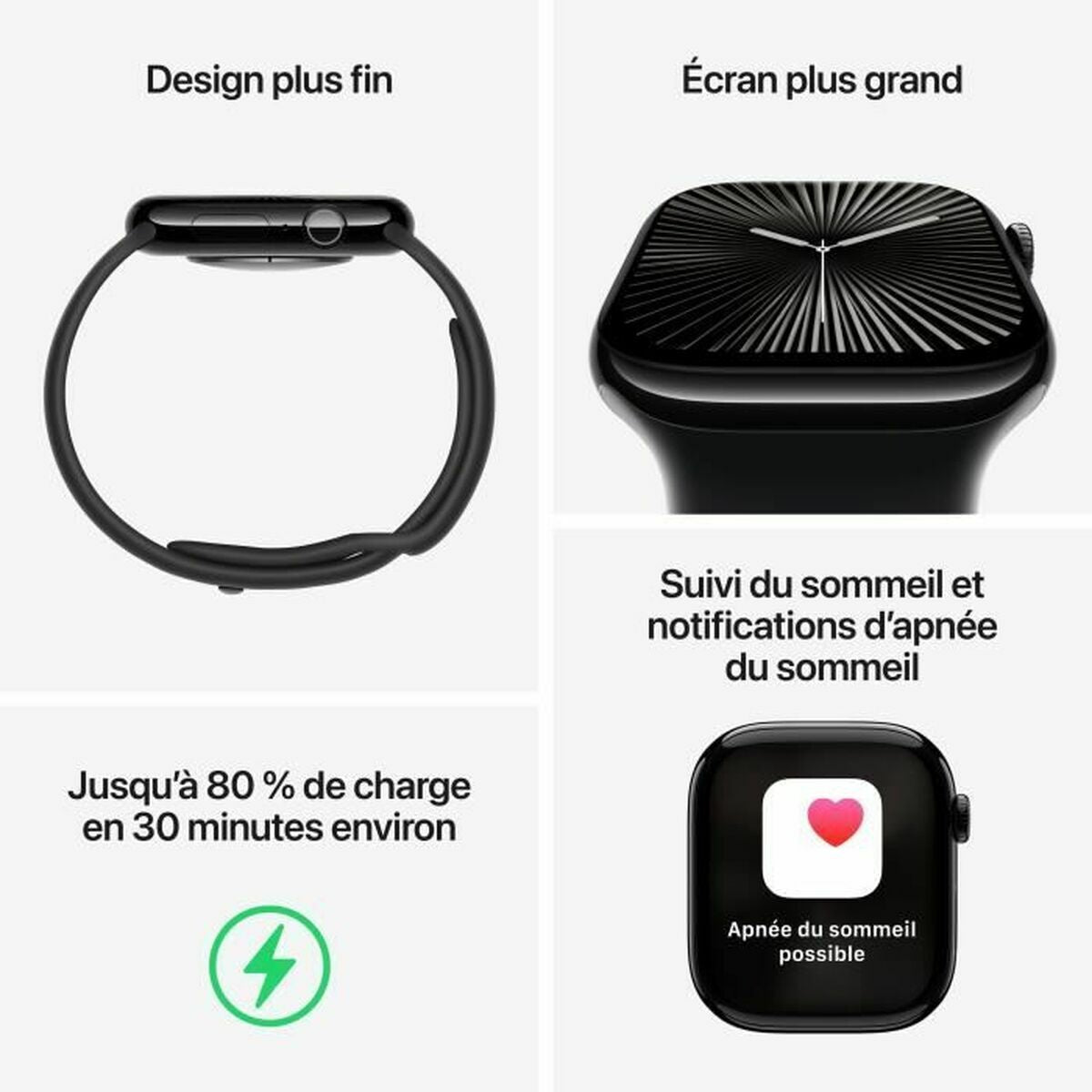 Smartwatch Apple MWWE3QL/A Black 1,77"