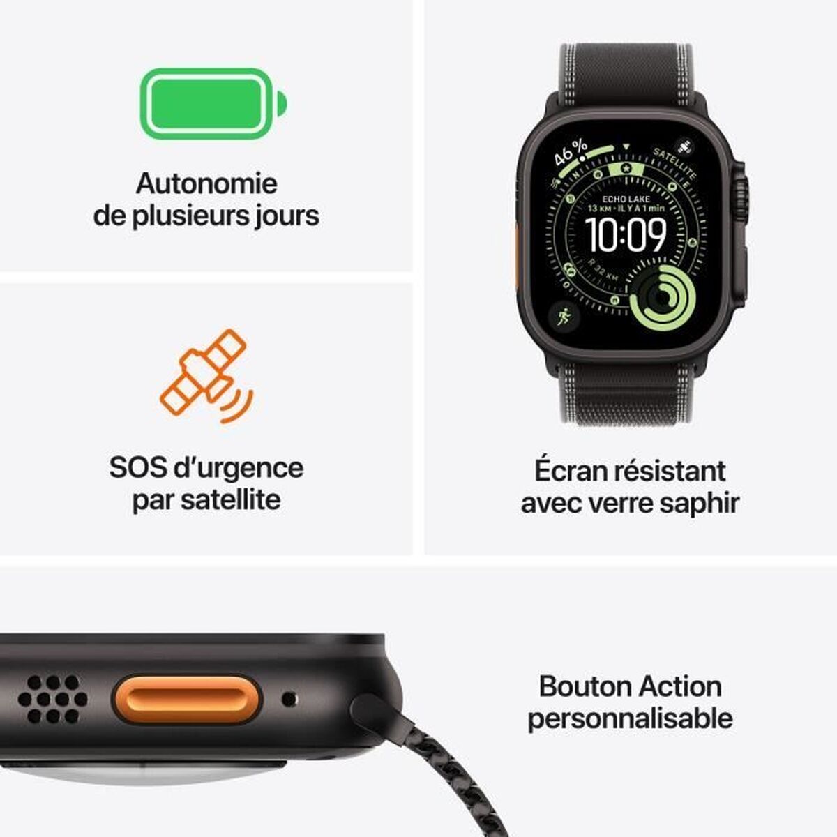 Smartwatch Apple Black 49 mm
