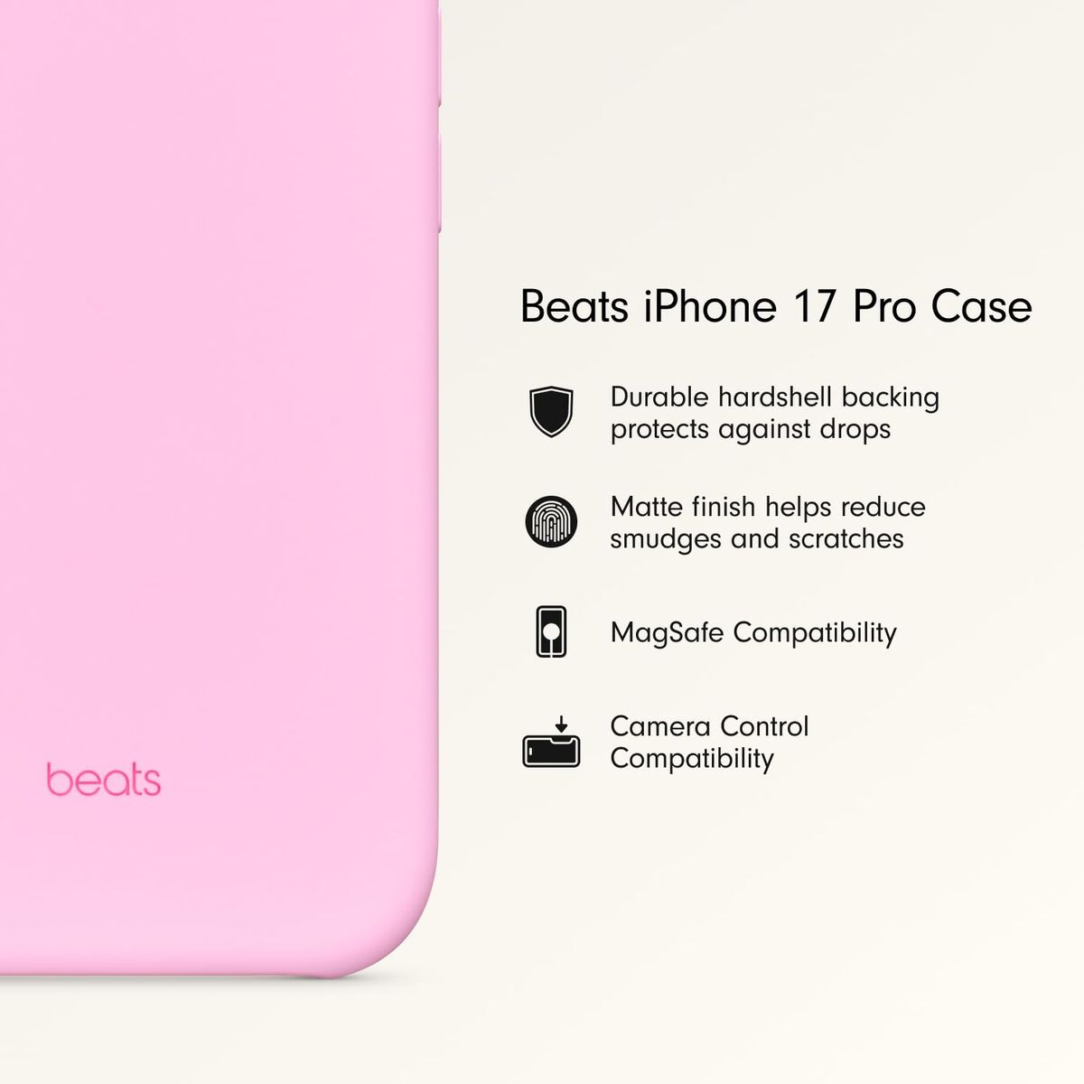 Mobile cover Beats iPhone 17 Pro Pink Apple