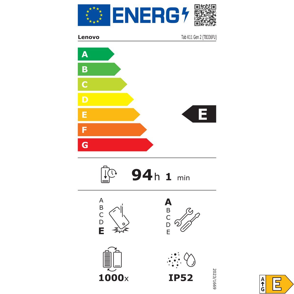 Tablet Lenovo IDEA TAB 8/128 11 11" 8 GB RAM 128 GB Grey