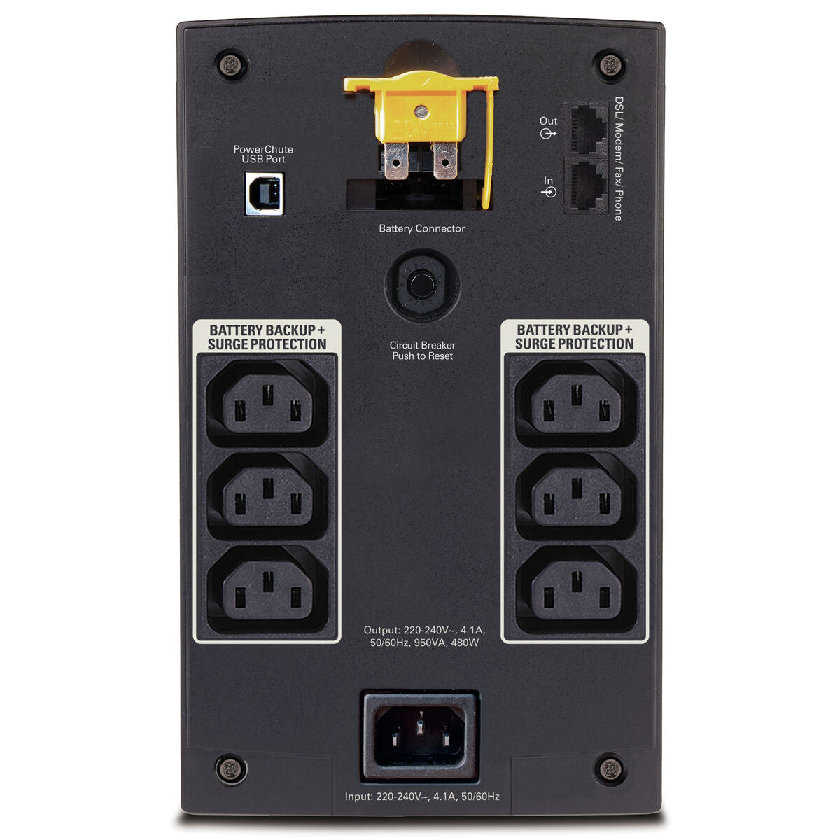 Uninterruptible Power Supply System Interactive UPS APC Back-UPS 480 W