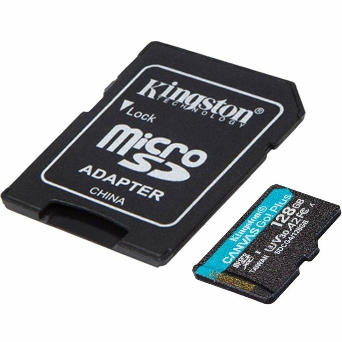 Micro SD Memory Card with Adaptor Kingston CANVAS Go! Plus 128 GB