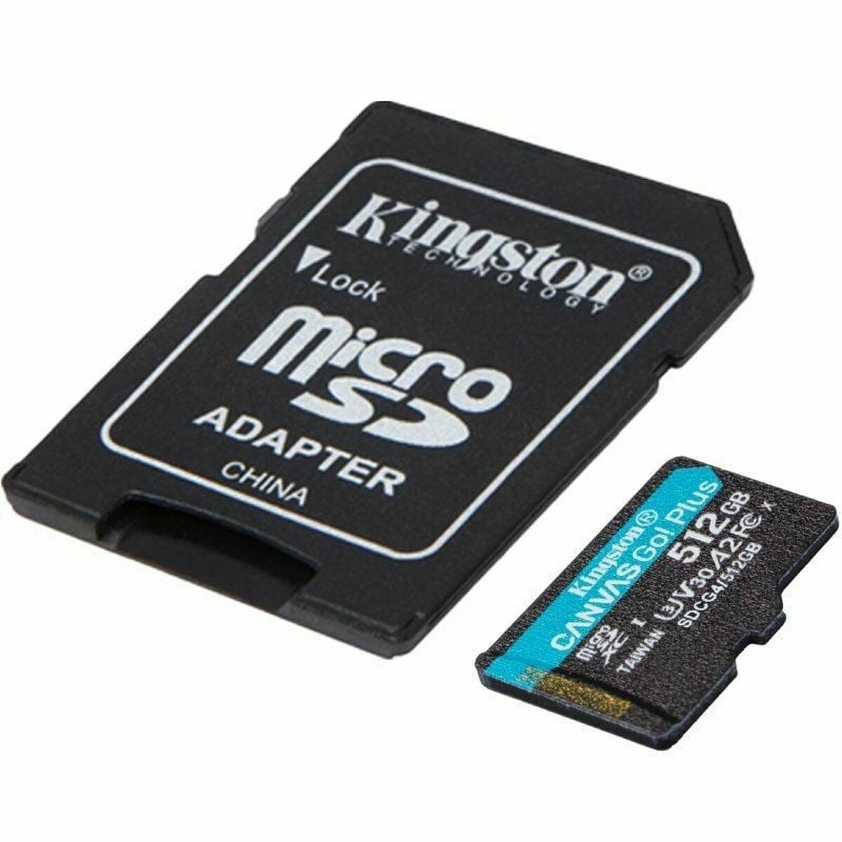 Micro SD Memory Card with Adaptor Kingston CANVAS Go! Plus 512GB microSD XC 512 GB