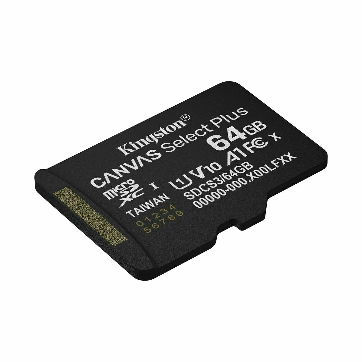 Micro SD Memory Card with Adaptor Kingston SDCS3/64GBSP 64 GB