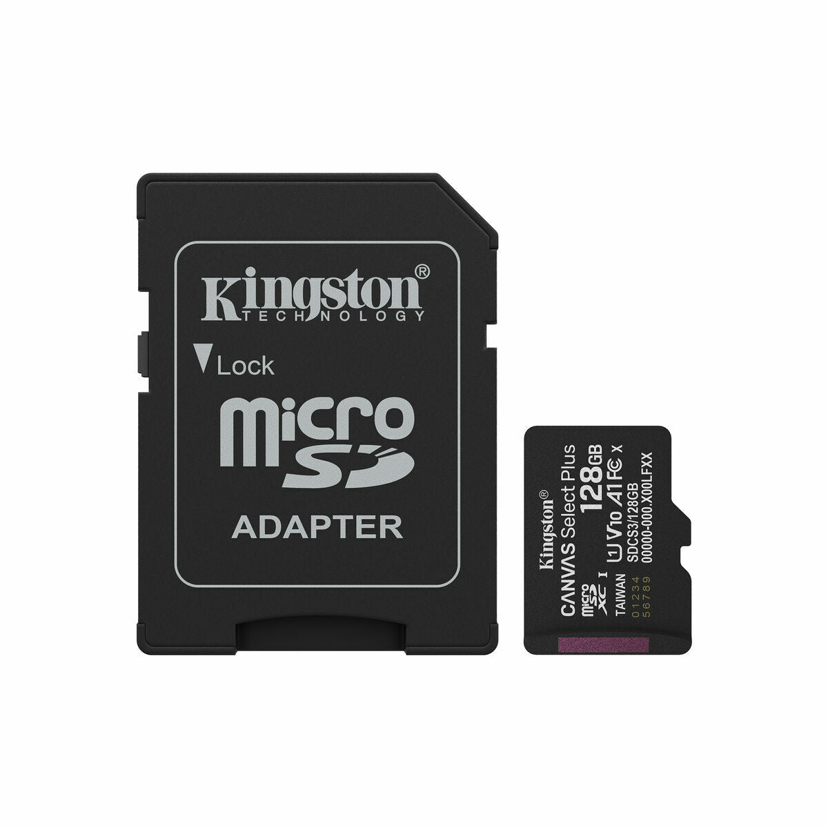 Micro SD Memory Card with Adaptor Kingston SDCS3/128GB 128 GB
