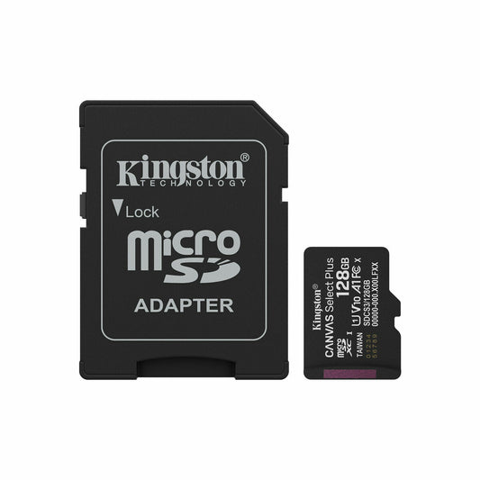 Micro SD Memory Card with Adaptor Kingston SDCS3/128GB 128 GB