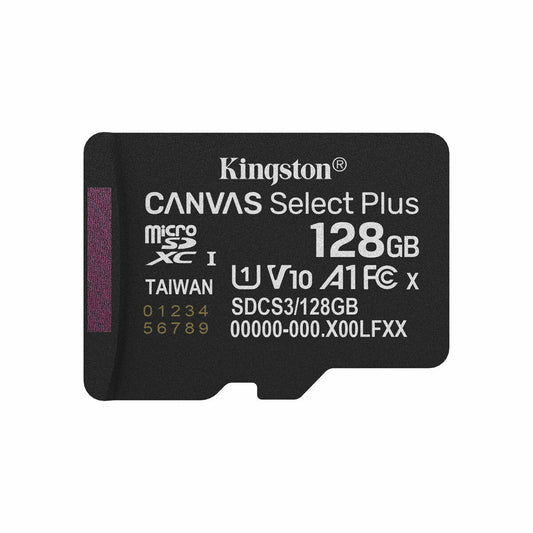Micro SD Memory Card with Adaptor Kingston SDCS3/128GBSP 128 GB