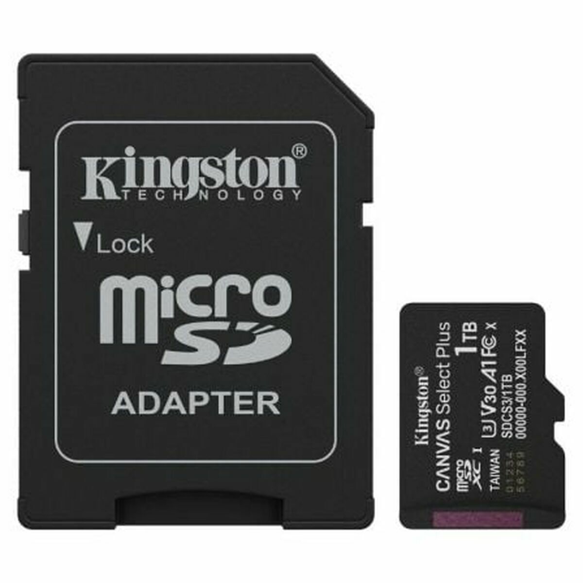 Micro SD Memory Card with Adaptor Kingston SDCS3/1TB 1 TB