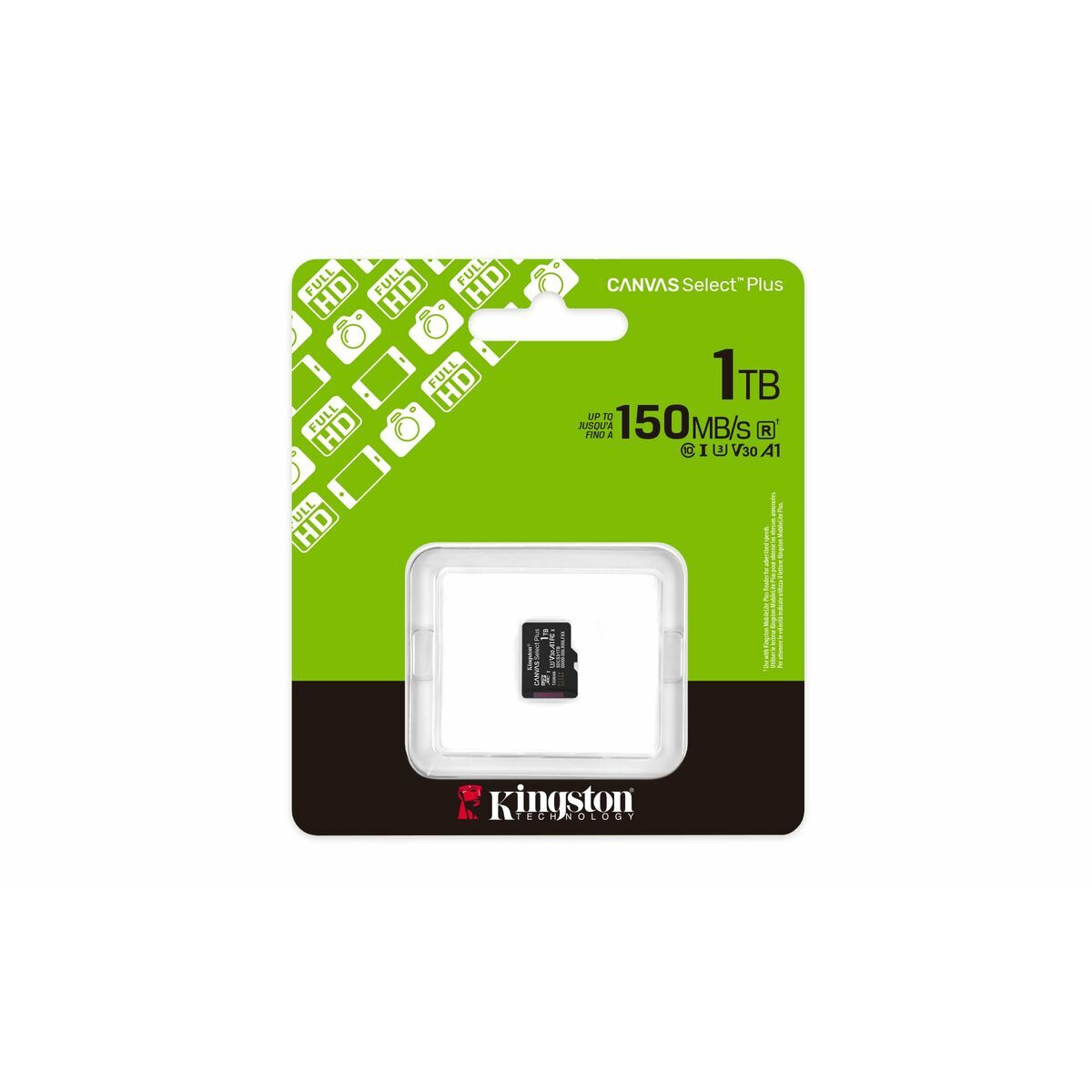Micro SD Memory Card with Adaptor Kingston SDCS3/1TBSP 1 TB