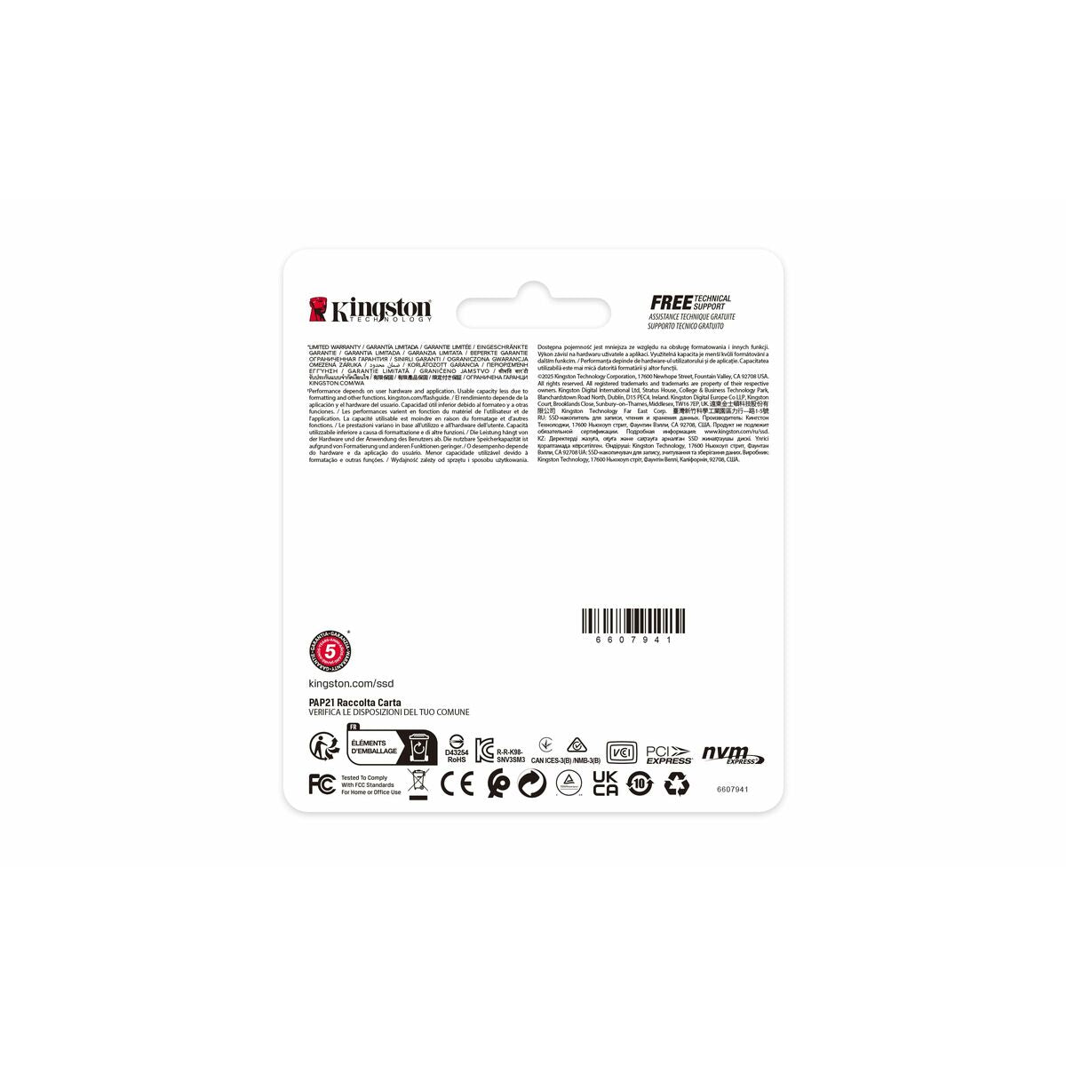 Hard Drive Kingston SNV3SM3/1T0 1 TB SSD