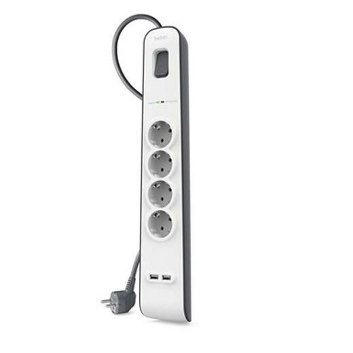 4-socket plugboard with power switch Belkin BSV401VF2M USB x 2 (2 m)