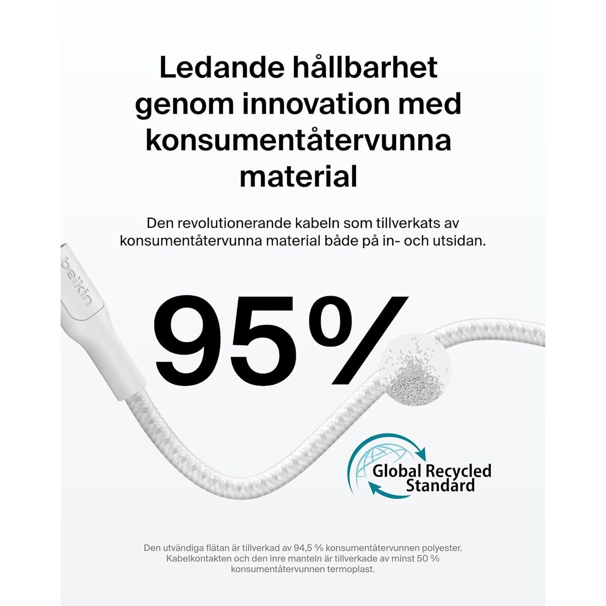 USB Cable Belkin CAB025HQ1MWH