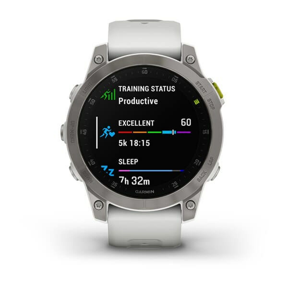 Smart Watch with Pedometer GARMIN 010-02582-21 1,3" White Black Titanium Yes
