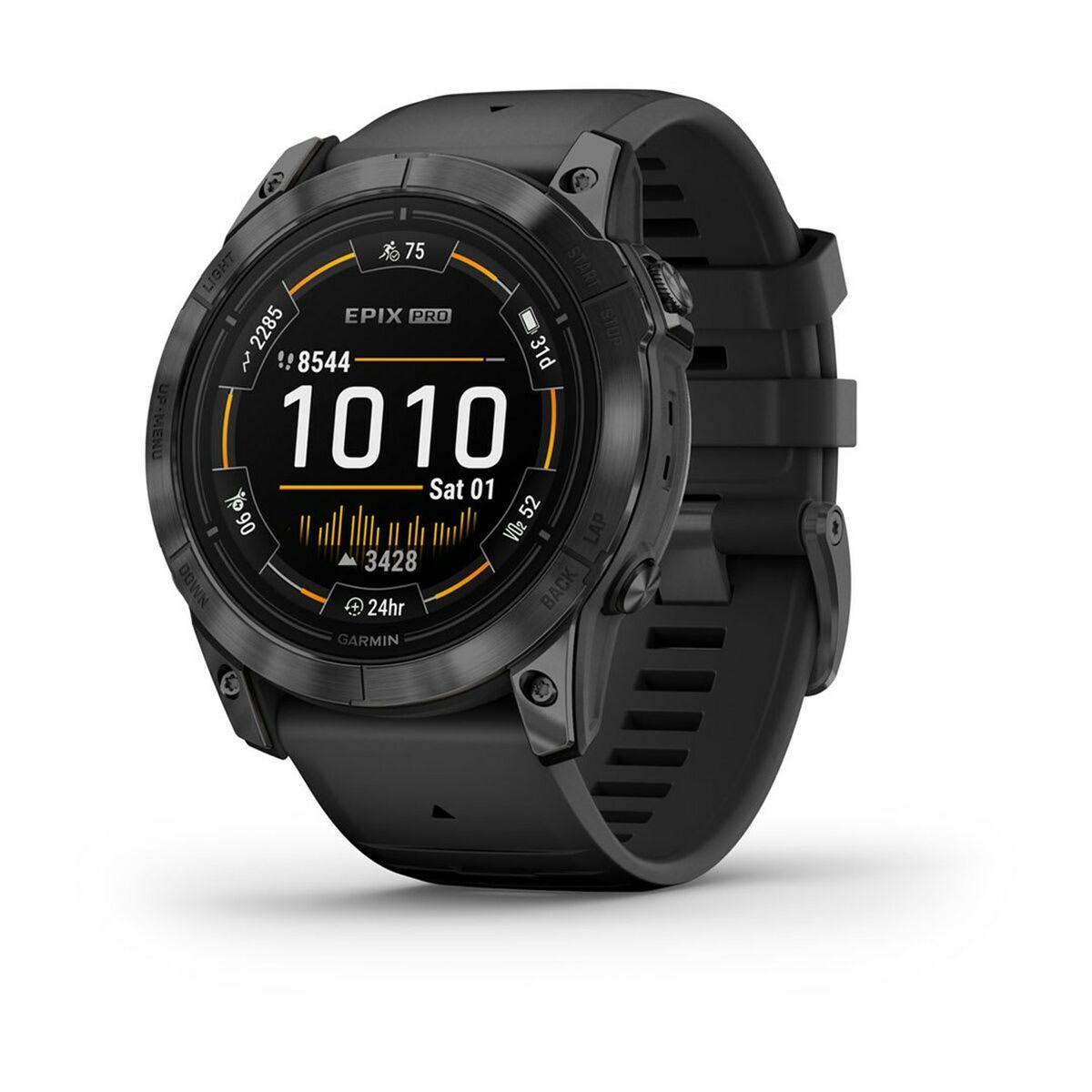 Smart Watch with Pedometer GARMIN 010-02804-21 Black Grey Yes