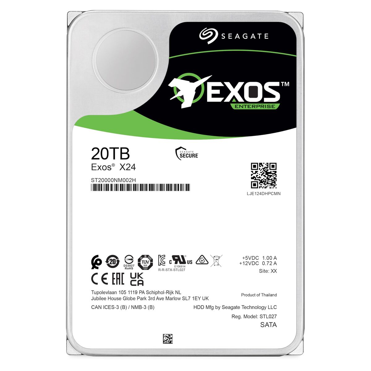Hard Drive Seagate ST20000NM002H 3,5" 20 TB