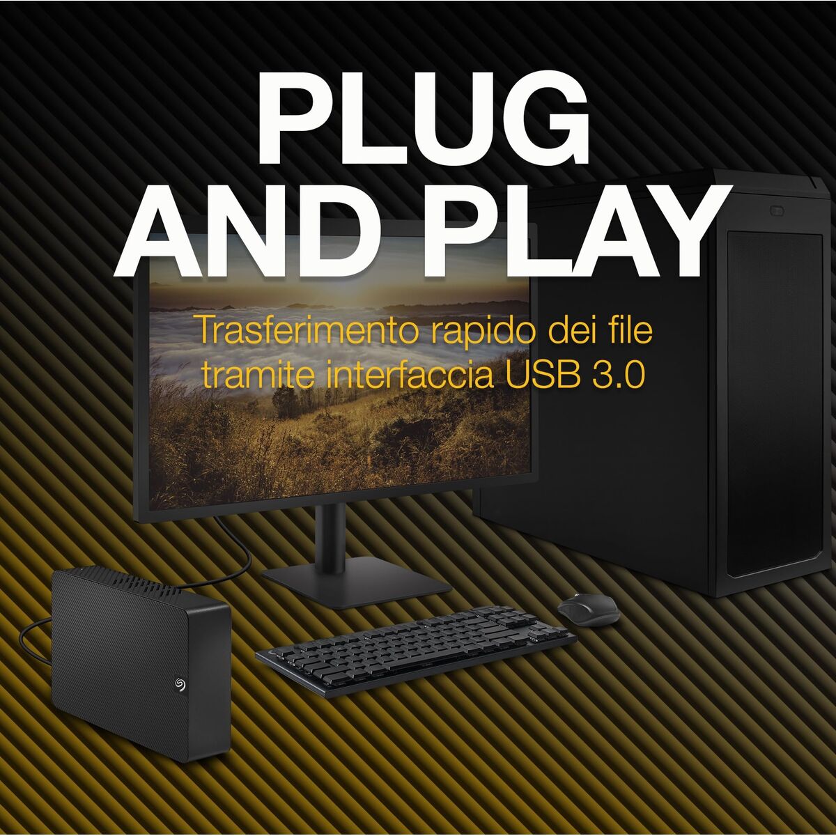 External Hard Drive Seagate STKP22000400 Black 22 TB