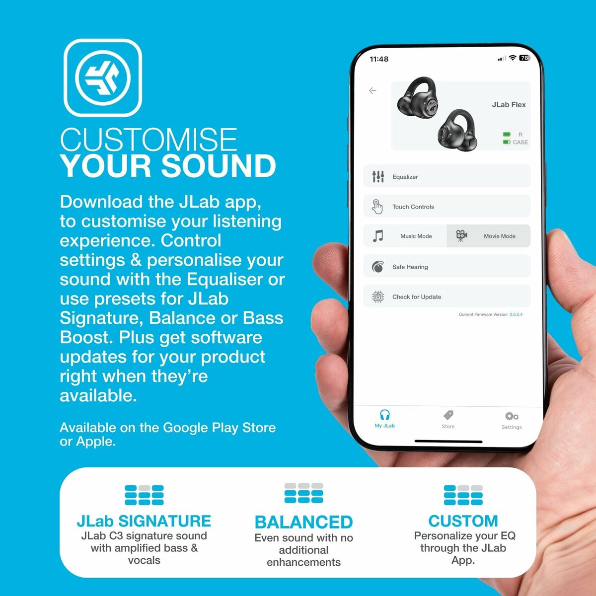 Wireless Earphones with Charging Case JLab IEUEBJBOPSPRTRBLK82 Black