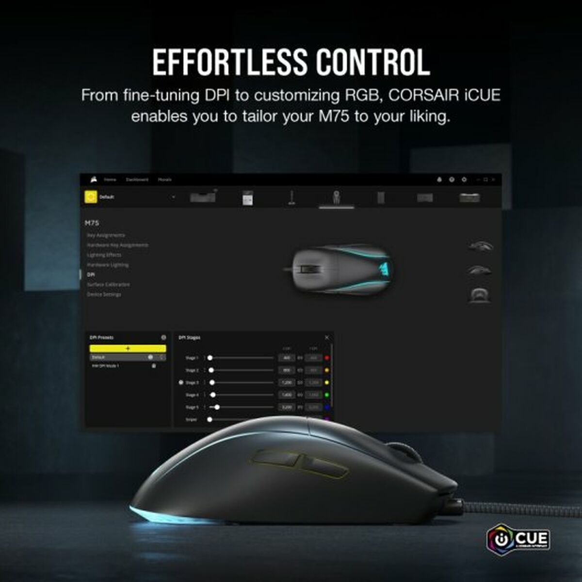 Gaming Mouse Corsair M75