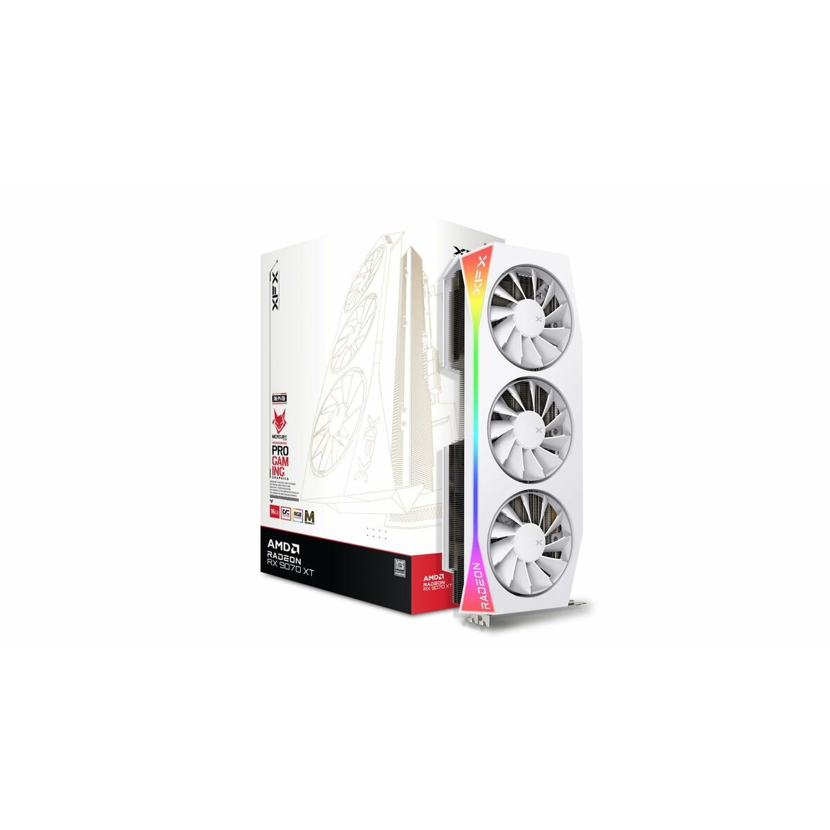 Graphics card XFX RX-97TMARGW9 radeon rx 9070 xt 16 GB GDDR6