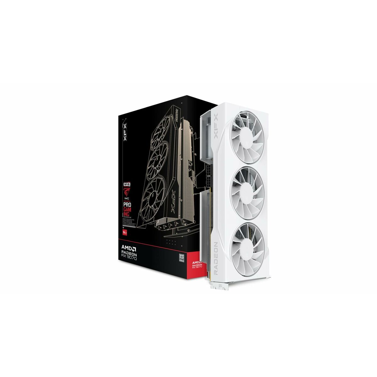 Graphics card XFX RX-97SWFT3W7 RADEON RX 9070 16 GB GDDR6