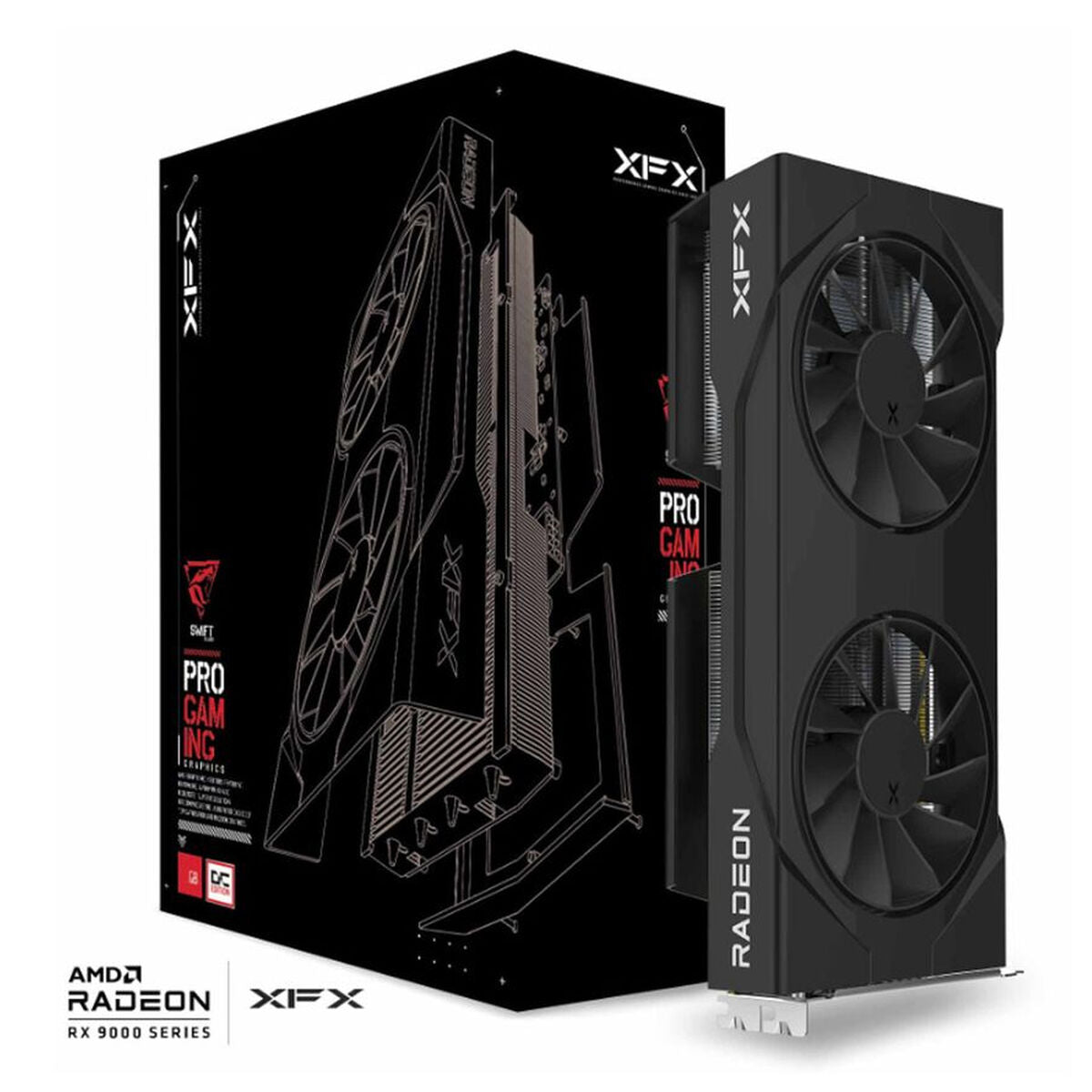 Graphics card XFX RX-96TSW8GBQ RADEON RX 9060 XT 8 GB GDDR6