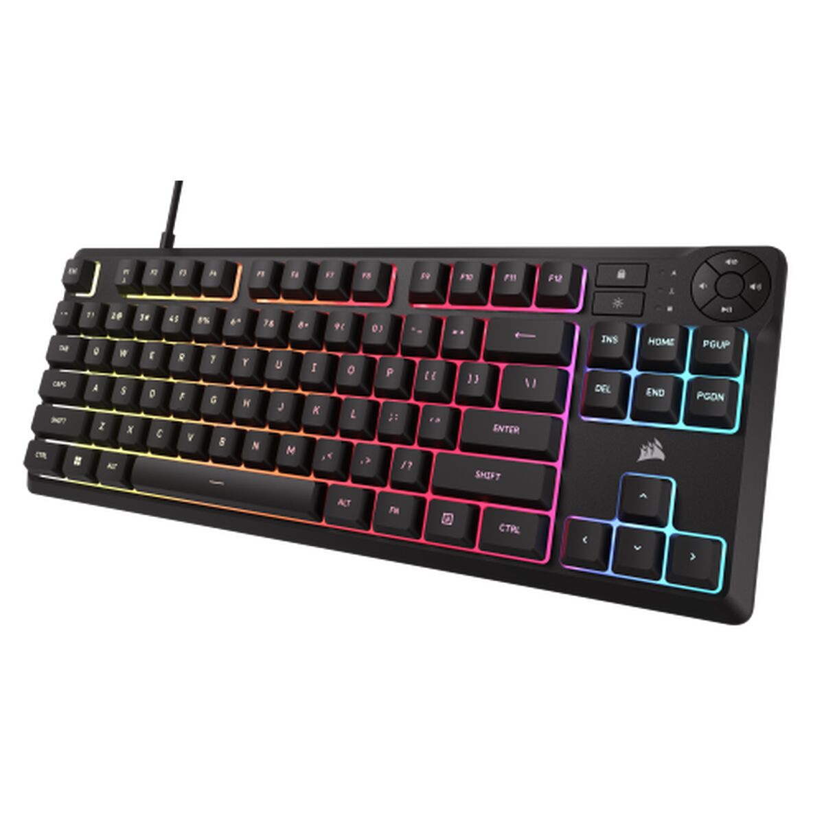 Keyboard Corsair K55 CORE TKL Black Spanish Qwerty