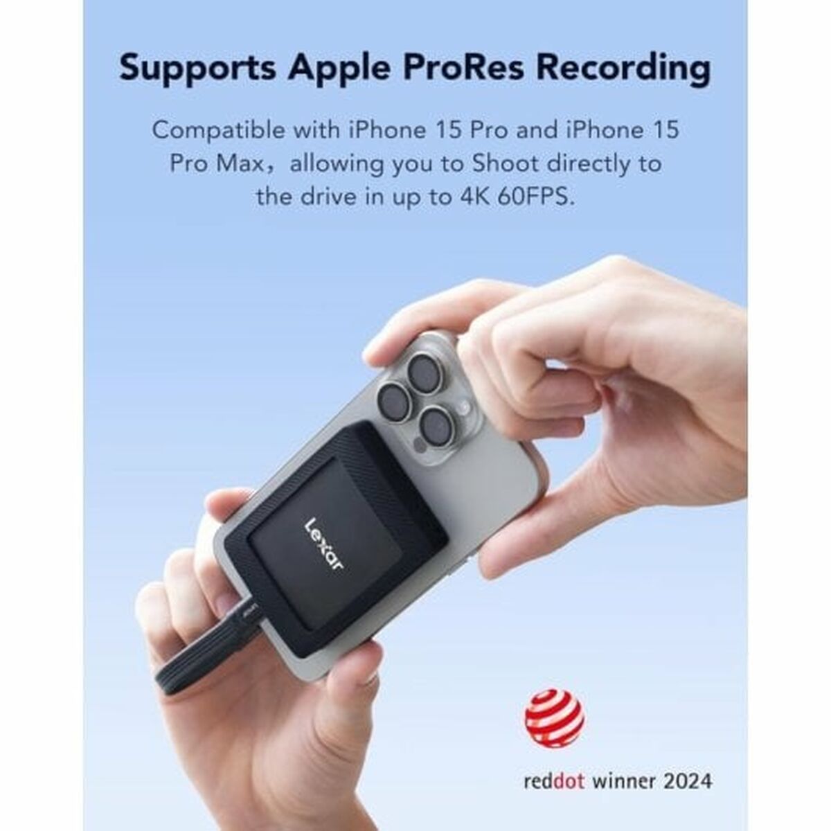 External Hard Drive Lexar LSL500M001T-RNBNG Black 1 TB