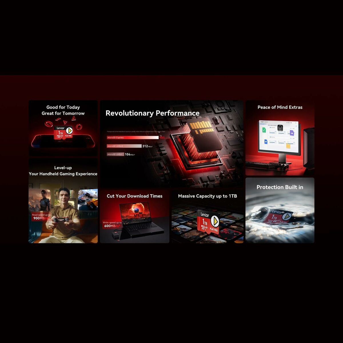 SD Memory Card Lexar LMSXPS0001T-BNNNG 1 TB