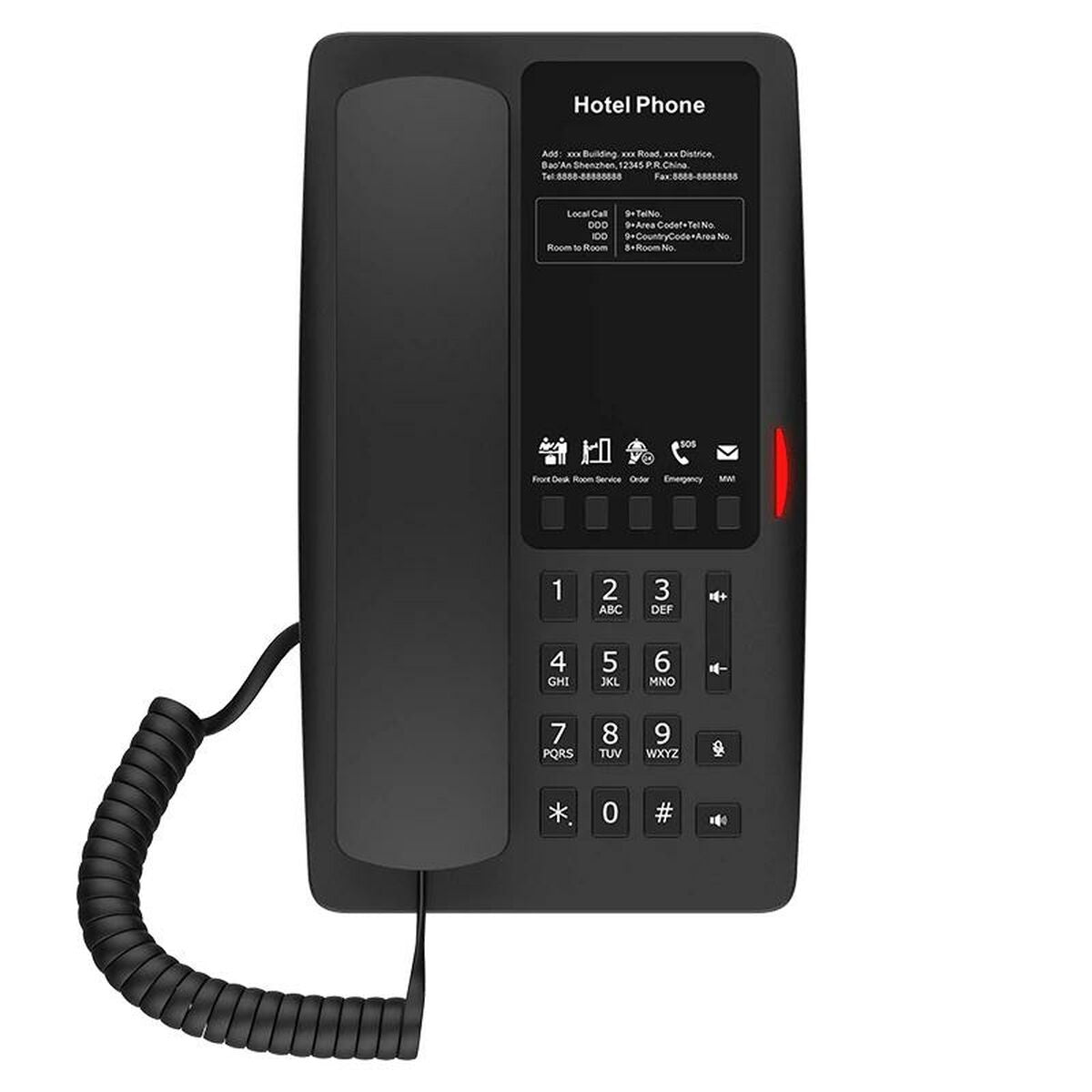 Landline Telephone Fanvil H4W Black