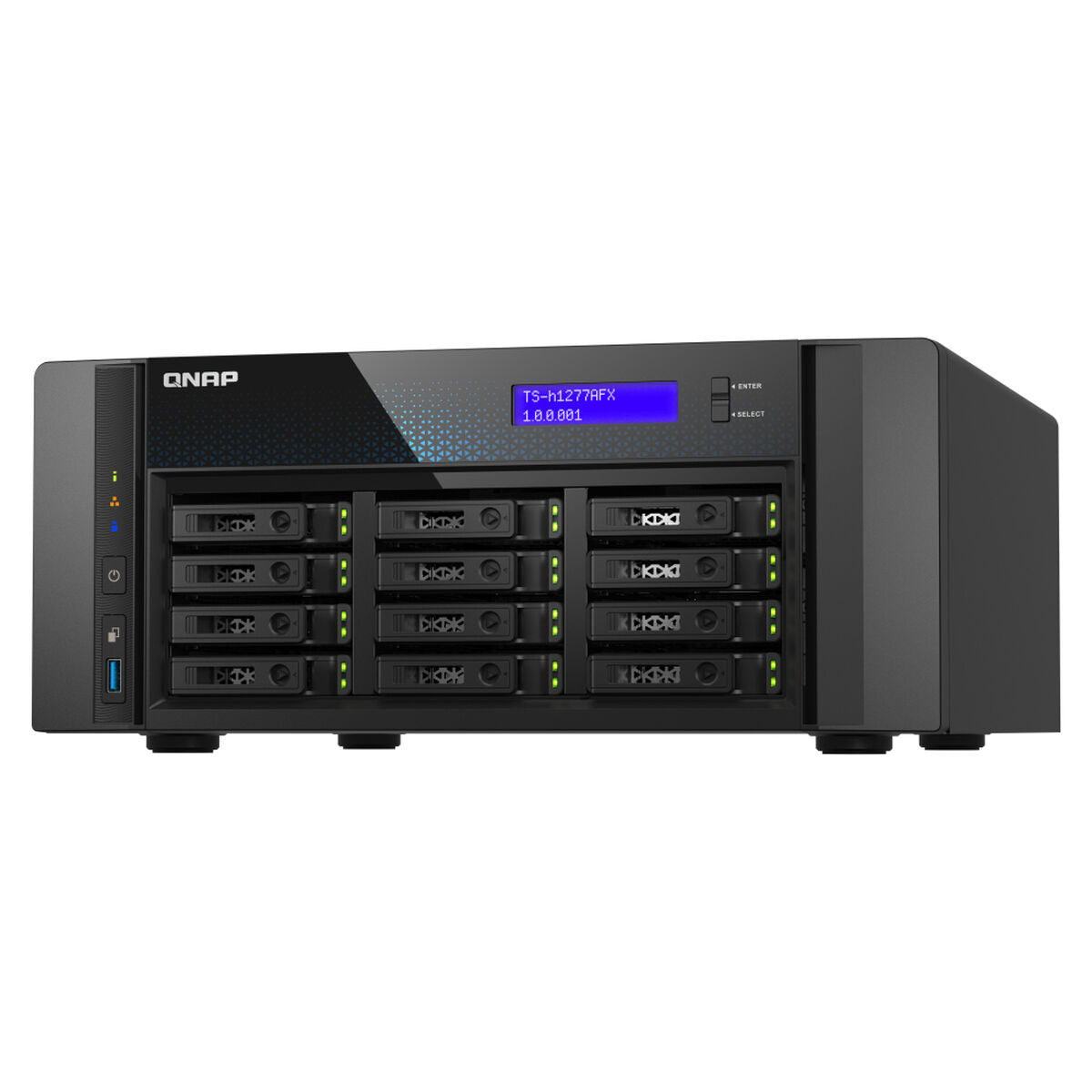 NAS Network Storage Qnap TS-H1277AFX-R7-32G Black