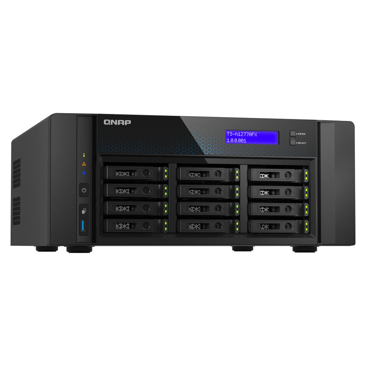 NAS Network Storage Qnap TS-H1277AFX-R7-32G Black