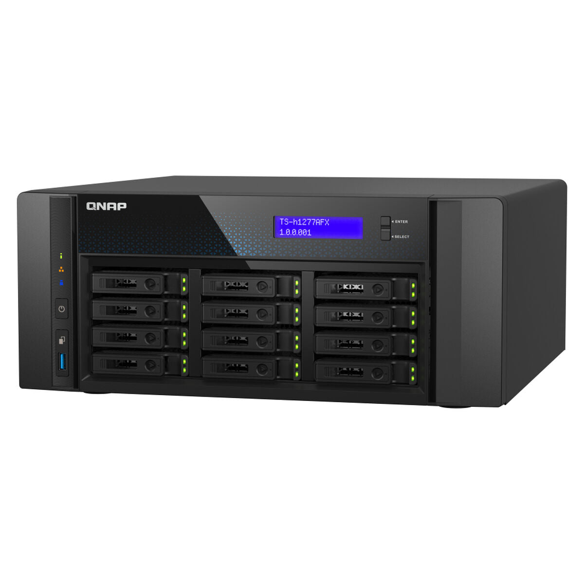 NAS Network Storage Qnap TS-H1277AFX-R7-32G Black