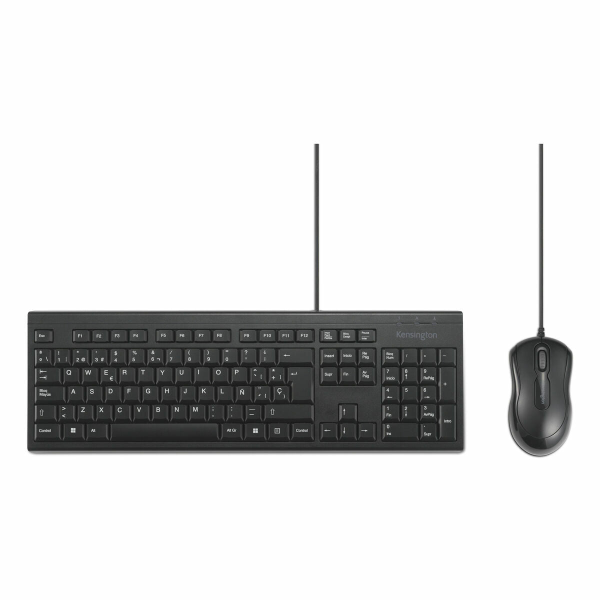 Keyboard and Mouse Kensington KM100 Black Spanish QWERTY