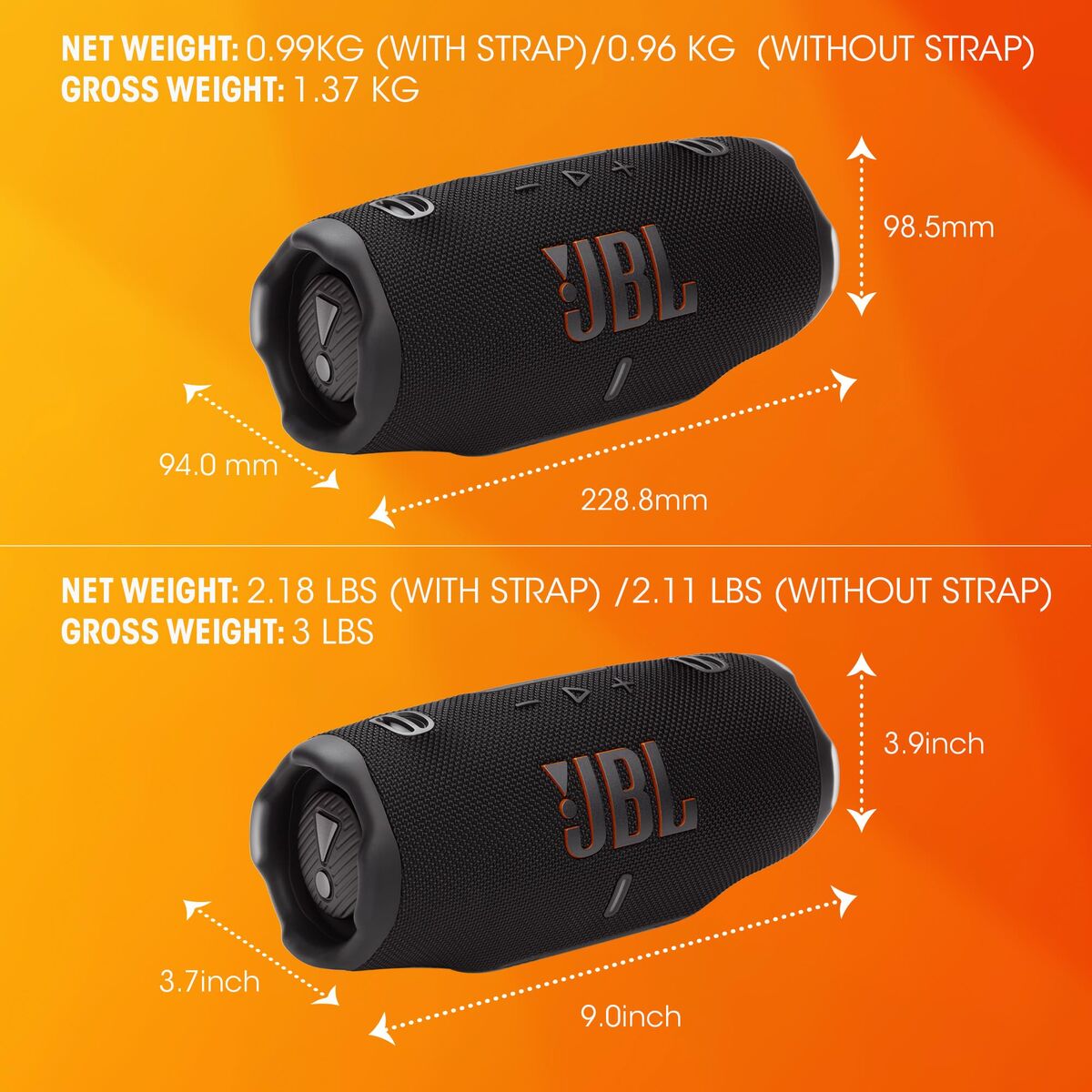 Portable Bluetooth Speakers JBL JBLCHARGE6SQUAD Printed