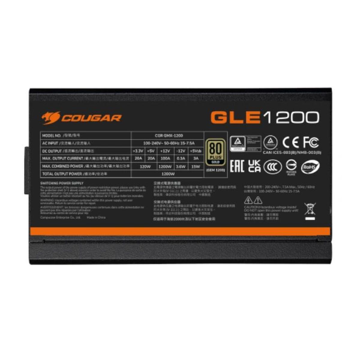 Power supply Cougar 31GF100001P01 1000 W ATX 80 Plus Gold