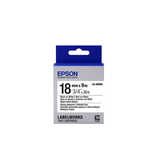 Printer Labels Epson C53S655012 Black White/Black Black/White